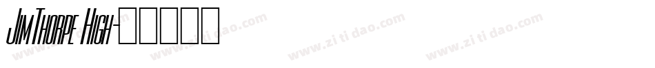 JimThorpe High字体转换